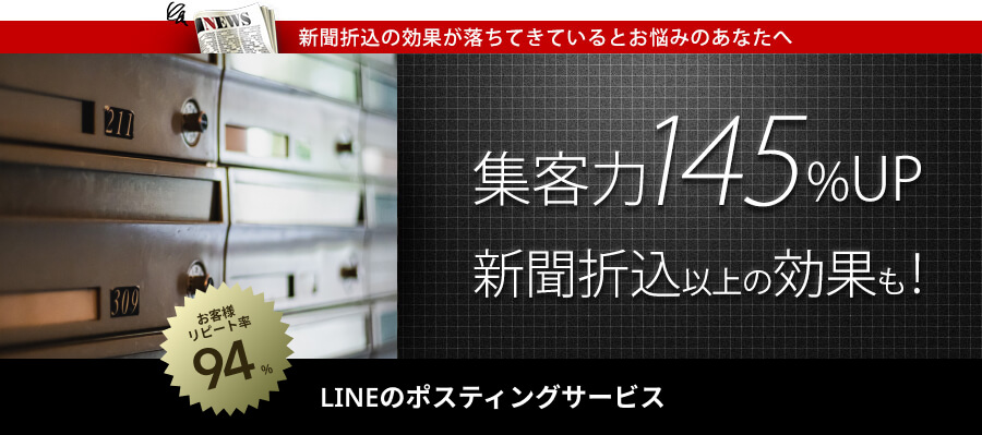 集中力145%UP新聞折込以上の効果も！